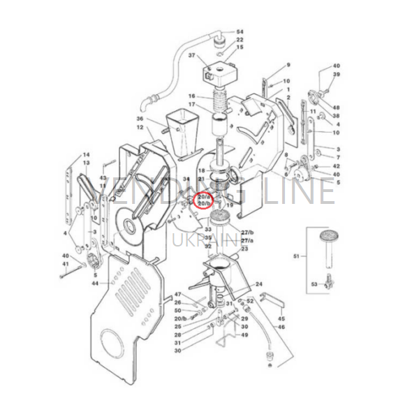 Винт для фильтра (сита) VITE TSC CR. M3X12 A2 DIN966 (Variflex D.45 D.36 верх)